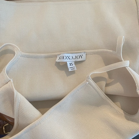 Shona Joy BASIC HIGH NECK TOP - BONE, XS - Picture 4 of 4